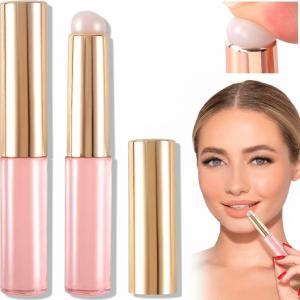 Lipstick Brush Silicone Lip Brush  (Pack of 2) Golden Pink