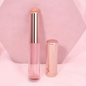 Lipstick Brush Silicone Lip Brush with Cover Lipstick Makeup Brushes Women(1 Piece) Glitter Pink