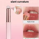 Lipstick Brush Silicone Lip Brush with Cover Lipstick Makeup Brushes Women(1 Piece) Glitter Pink
