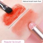 Lipstick Brush Silicone Lip Brush Women.(2 Piece). Glitter Pink