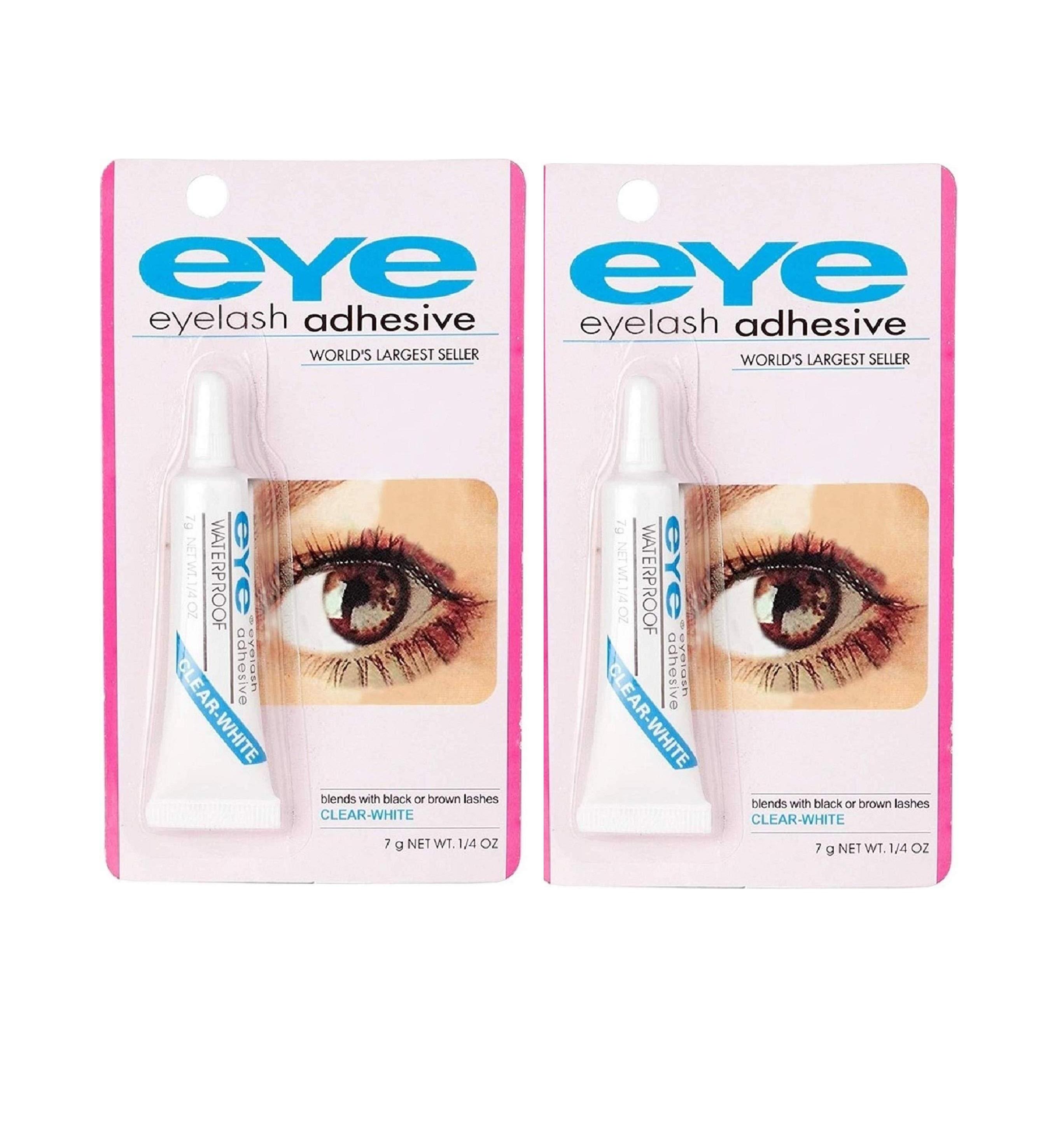 2Pcs Waterproof Adhesive False Eye Lash Glue, Beauty Eyelash glue - 7g
