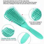 Detangling Brush Multifunctional Octopus Hair Comb Scalp Massager(Green) 1 Piece