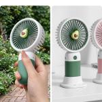 Handheld Fan, Cartoon Rechargeable Small Pocket Handheld Fan for Travel( 1 Piece).