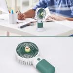 Handheld Fan, Cartoon Rechargeable Small Pocket Handheld Fan for Travel( 1 Piece).
