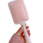 Large Square Paddle Brushes for Hair Brush Pink Color Pack Of 1