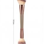 Foundation Brush Make Up Brush Flat Top Brush 2 in 1 Double-Sided Beauty Makeup Tools 1 Pcs