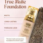 OCEAN BEAUTY Invisible Cover Foundation Shade 104 Nude Beige Flawless Complexion Foundation 1 Pcs