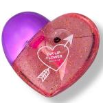 Sparkling Heart-Shaped Lip Gloss, Multicolor (Pack of 3).