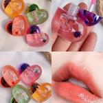 Sparkling Heart-Shaped Lip Gloss, Multicolor (Pack of 3).