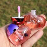 Sparkling Heart-Shaped Lip Gloss, Multicolor (Pack of 2).