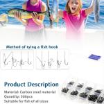 500Pcs Fishing Hooks 3#-12# Carp Single Fish Hook Set Fly Fishing Accessories Jig Sea Hooks..