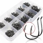 500Pcs Fishing Hooks 3#-12# Carp Single Fish Hook Set Fly Fishing Accessories Jig Sea Hooks..