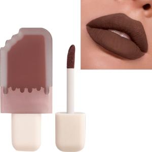 Ice Cream Cool Matte Waterproof Long Lasting Liquid Lipstick -Berry Pink  (Pink, 8 ml) 1 Piece.