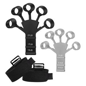 Workout Hand Finger Trainer Gripster Exerciser Grip Strength Hand Grip/Fitness Grip  (Black) 1 Piece