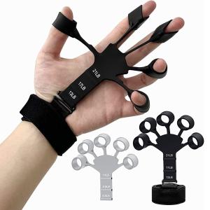 Finger Grip Strengthener - Adjustable Finger Exerciser and Finger Stretcher( Pack of 1).