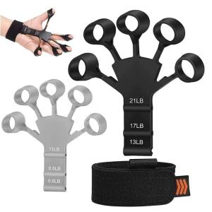Workout Hand Finger Trainer Gripster Exerciser Grip Strength Hand Grip/Fitness Grip  (Black) 1 Piece