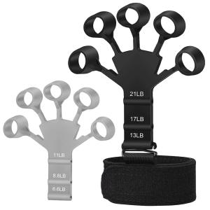 Workout Hand Finger Trainer Gripster Exerciser Grip Strength Hand Grip/Fitness Grip  (Black) 1 Piece