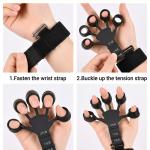 Workout Hand Finger Trainer Gripster Exerciser Grip Strength Hand Grip/Fitness Grip  (Black) 1 Piece