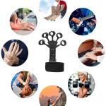 Workout Hand Finger Trainer Gripster Exerciser Grip Strength Hand Grip/Fitness Grip  (Black) 1 Piece