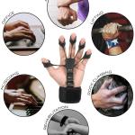 Workout Hand Finger Trainer Gripster Exerciser Grip Strength Hand Grip/Fitness Grip  (Black) 1 Piece
