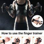 Workout Hand Finger Trainer Gripster Exerciser Grip Strength Hand Grip/Fitness Grip  (Black) 1 Piece