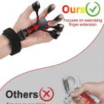 Workout Hand Finger Trainer Gripster Exerciser Grip Strength Hand Grip/Fitness Grip  (Black) 1 Piece