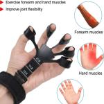 Workout Hand Finger Trainer Gripster Exerciser Grip Strength Hand Grip/Fitness Grip  (Black) 1 Piece