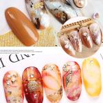 Professional 12 Box Gold Silver Copper Foil Tinfoil Paillette Chip Foil Nail Glitter(Pack of 1).