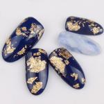 Professional 12 Box Gold Silver Copper Foil Tinfoil Paillette Chip Foil Nail Glitter(Pack of 1).