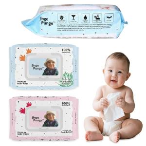PREMIUM BABY WIPES WITH ALOE VERA, GRAPE FRUIT EXTRACT & VITAMIN E (72 wipes, Combo of 2)