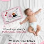 PREMIUM BABY WIPES WITH ALOE VERA, GRAPE FRUIT EXTRACT & VITAMIN E (72 wipes, Combo of 2)