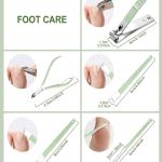 Manicure Kit, Pedicure Tools for Feet, Nail Clipper, Ear Pick Tweezers, Manicure Pedicure Set 1 Pcs