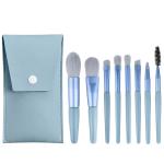 PRIMUM 8 PCS Mini Makeup Brush Set with Case, Portable Foundation Brush Kit Travel,