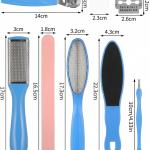 Pedicure Tools for Feet - 8 in 1 Pedicure Kit | Foot Scrubber for Dead Skin, Callus Remover, Foot Scraper, Foot File