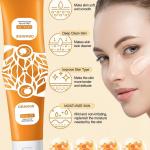 Orange Enzymes Exfoliating Gel for Face & Body | Deep Cleansing Moisturizing Facial Exfoliator..