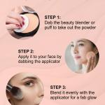Primer+Matte Compact Powder Foundation Shade (Natural Nude) | All-in-One Primer & Foundation ( 1 Piece).