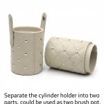 Leather Brush holder (Pack of 1)