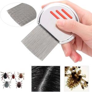 Stainless Steel Lice Treatment Comb for Head Lice/Lice Egg Removal(1 Piece).