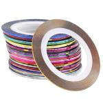 Nail Striping Role Tape Nail Art Tip Sticker Nail Art Tape Line 1 Pcs (Multicolor )