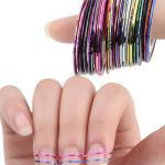 Nail Striping Role Tape Nail Art Tip Sticker Nail Art Tape Line 1 Pcs (Multicolor )