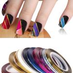 Nail Striping Role Tape Nail Art Tip Sticker Nail Art Tape Line 1 Pcs (Multicolor )