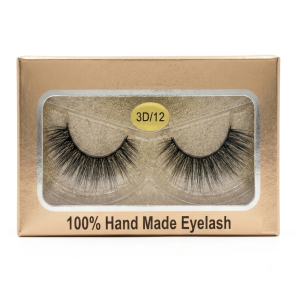 Handmade 3D Eyelashes NATURAL PAIR OF Eyelashes (Pack 10 Pairs of 1 Box)