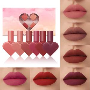Love swipe lip mousse heart shape lipstick Colors Sweet Heart (Set of 6).