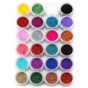 PREMIUM QUALITY 24 Pots Sparkling Fine Glitter Powder for Resin Painting Craft School Projects
