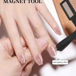 Gel Nail Polish Magnet, 5-in-1 Cross Shaped Cats Eye Gel Nail Polish(Pack of 1).