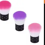 1 Pcs Soft Nail Cleaner Brush Mini Stainless Steel Handle Remove