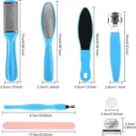 8 in 1 Pedicure Kit Foot Scrubber for Dead Skin  (70 g, Set of 8)
