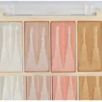 4 Color Palette Smooth Shine Highlighter Waterproof Long-Lasting 1 Pcs