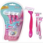 3 Max Precisa Body Disposable Safety Razor Triple Blade For Women