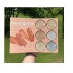 All-in-One Makeup Book, Foldable Palette, Multi Shades, Contour, , Highlight, Eyeshadow with Lipstick (Black)